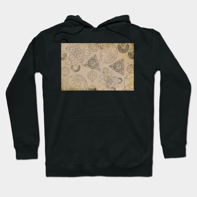 Geometria & geometric forms. Hoodie by madhatdesigns